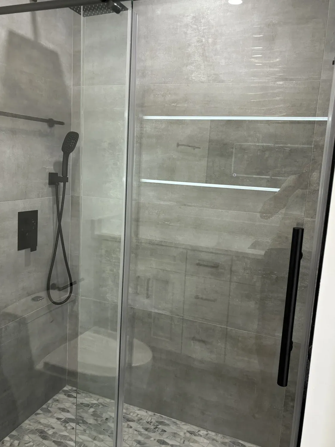 Wood-Look Tile Shower