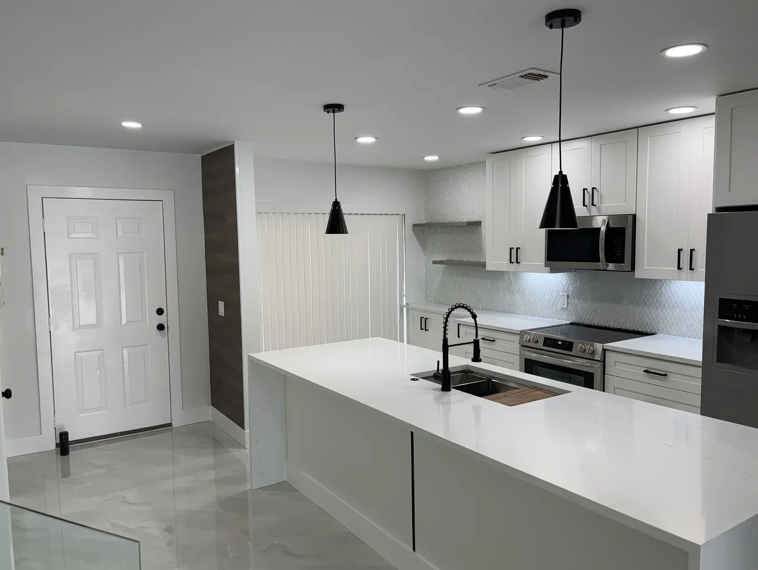 Kitchen with Front Entry View