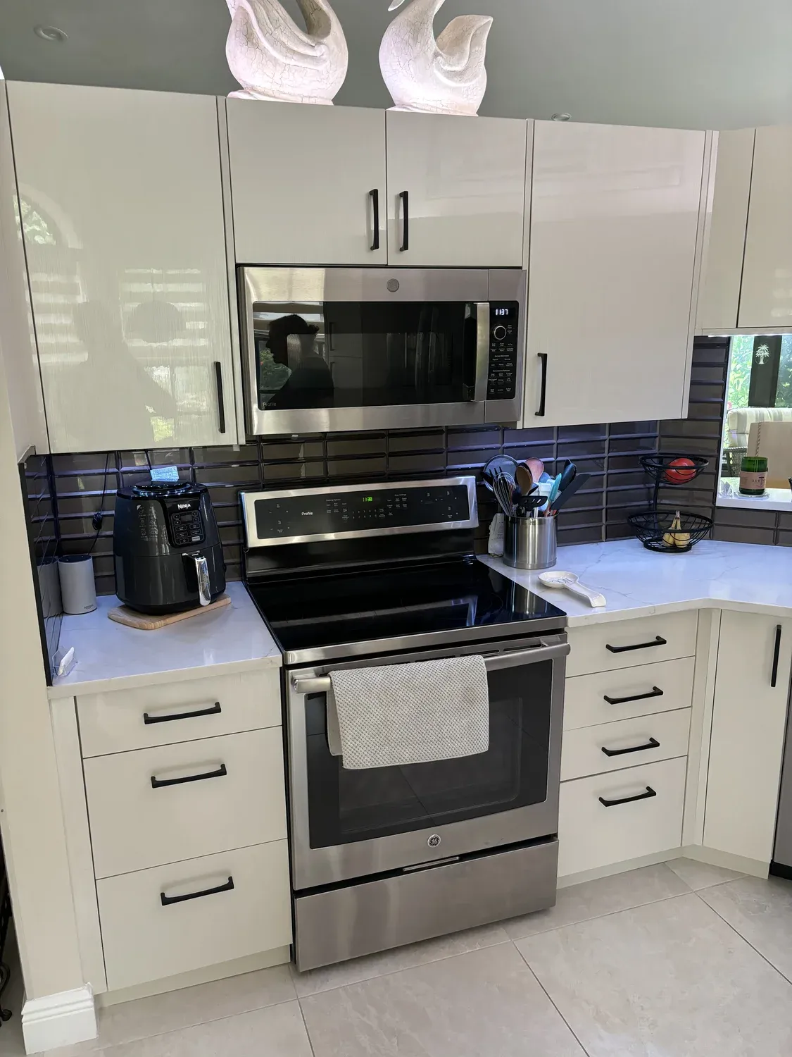 Finished Kitchen with Custom Range
