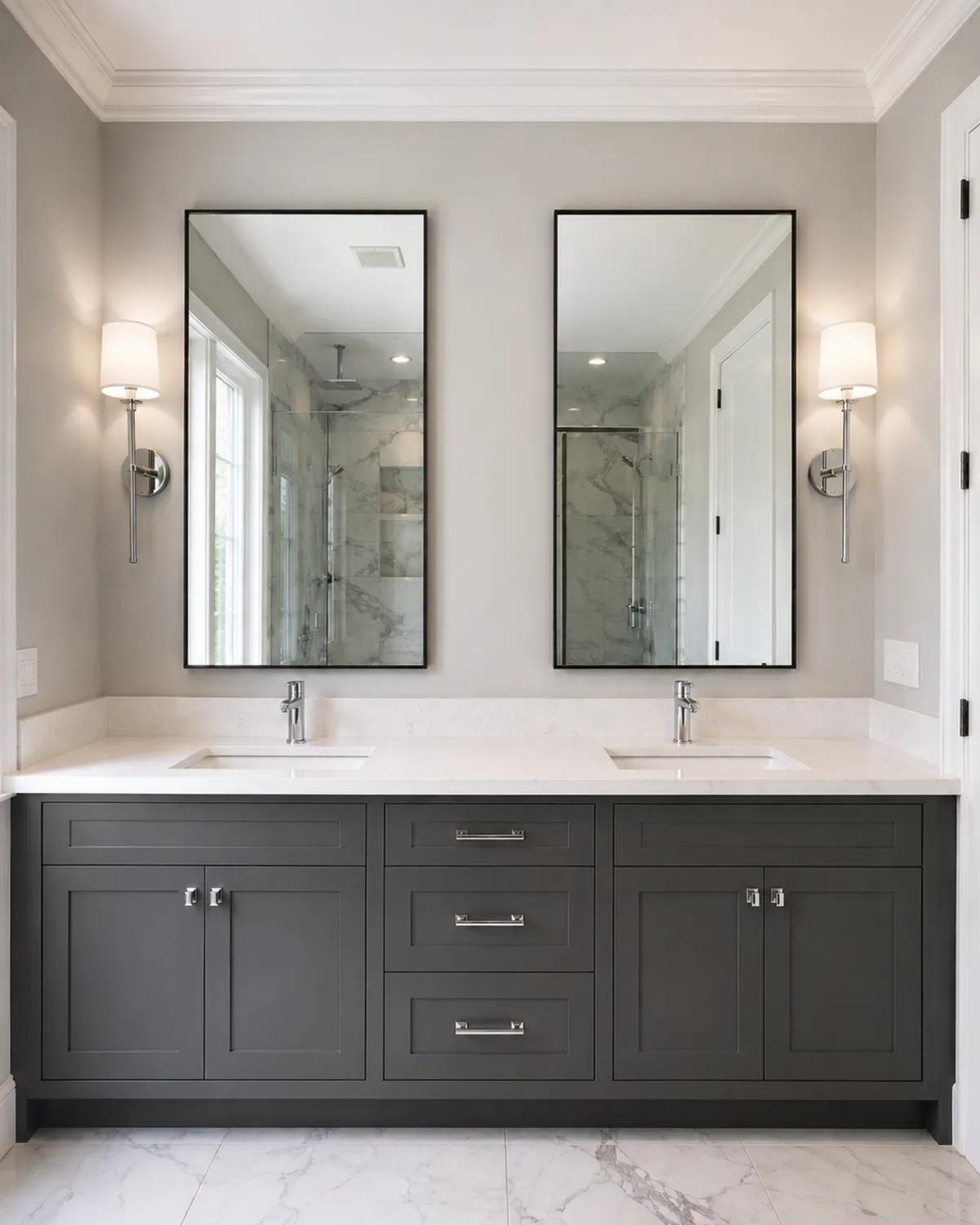 Marble Walk-In Shower