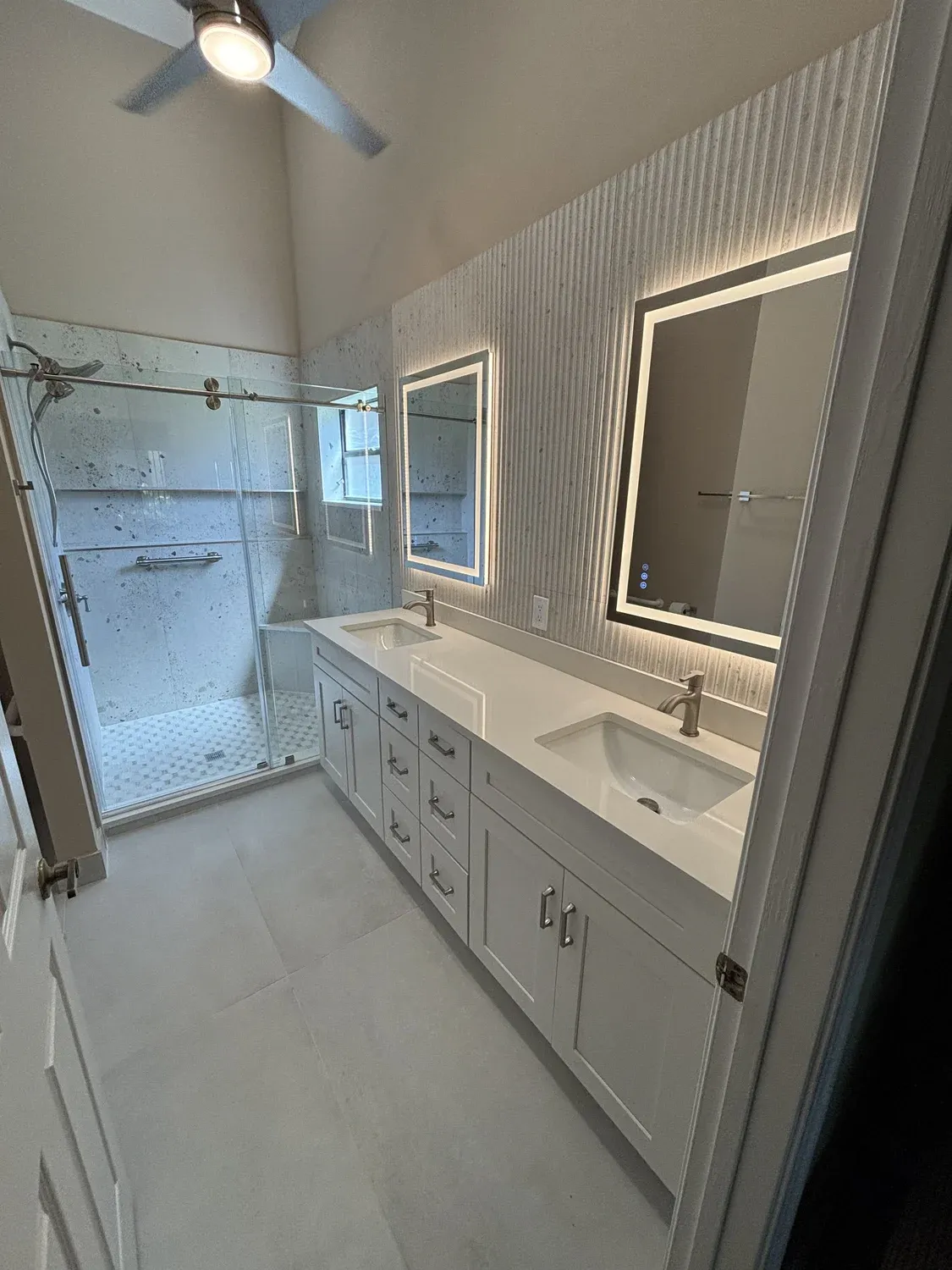 Barn-Door Glass Shower