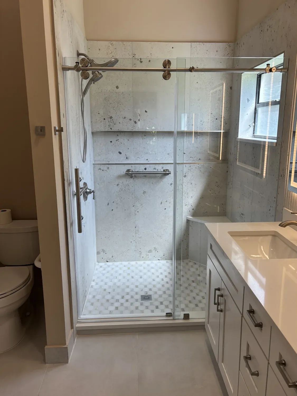 Sliding Glass Shower Detail