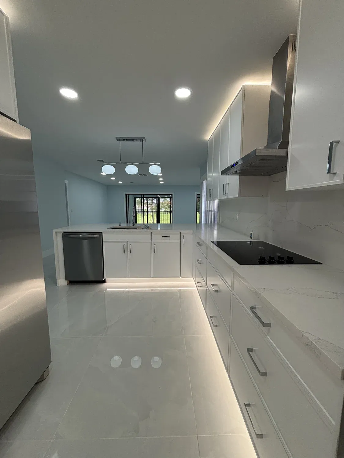 Kitchen Island with Dining View